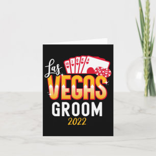Matching Las Vegas Wedding Bridge and Groom Vegas Karte