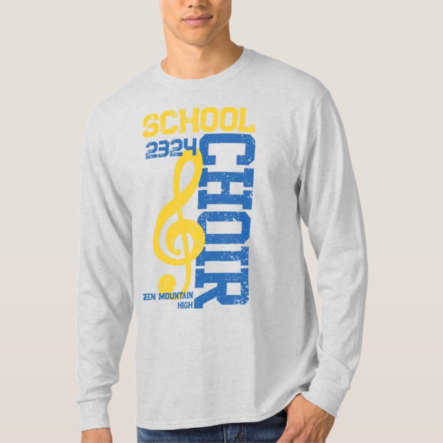 Matching Name Year Choir Group Social Handle T-Shirt (Vorderseite)