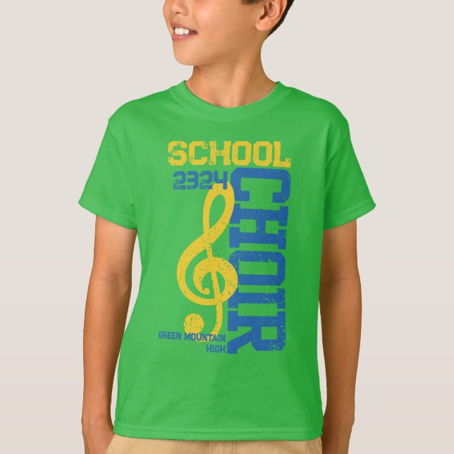 Matching Name Year Choir Group Social Handle T-Shirt (Vorderseite)