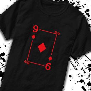 Matching Nine Diamonds Anzug Playing Cards Modern T-Shirt