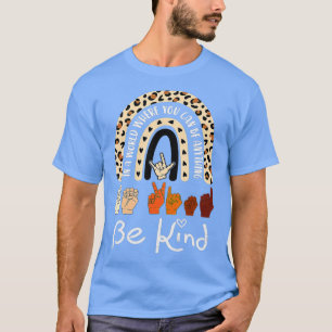 Matching Orange Unity Day Rainbow Be Kind ASL Anti T-Shirt