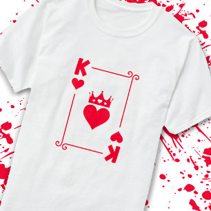 Matching Paare Halloween Kostüm König der Herzen T-Shirt