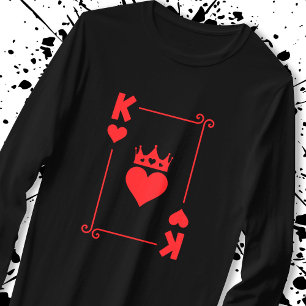 Matching Paare Halloween Kostüm König der Herzen T-Shirt
