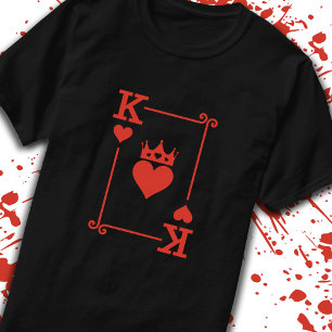 Matching Paare Halloween Kostüm König der Herzen T-Shirt