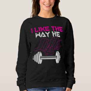 Matching Paare trainieren ich mag die Art, wie er Sweatshirt