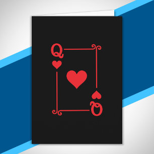Matching Queen Hearts Anzug Playing Cards Moderne Karte