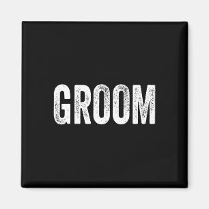 Matching Ready Bride and Groom Wedding Gro Magnet