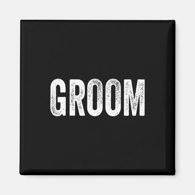 Matching Ready Bride and Groom Wedding Gro Magnet (Vorne)