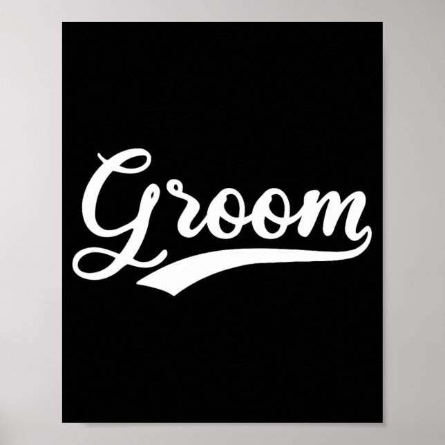 Matching Ready Bride and Groom Wedding Gro Poster (Vorne)