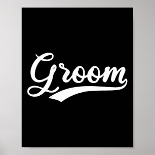 Matching Ready Bride and Groom Wedding Gro Poster