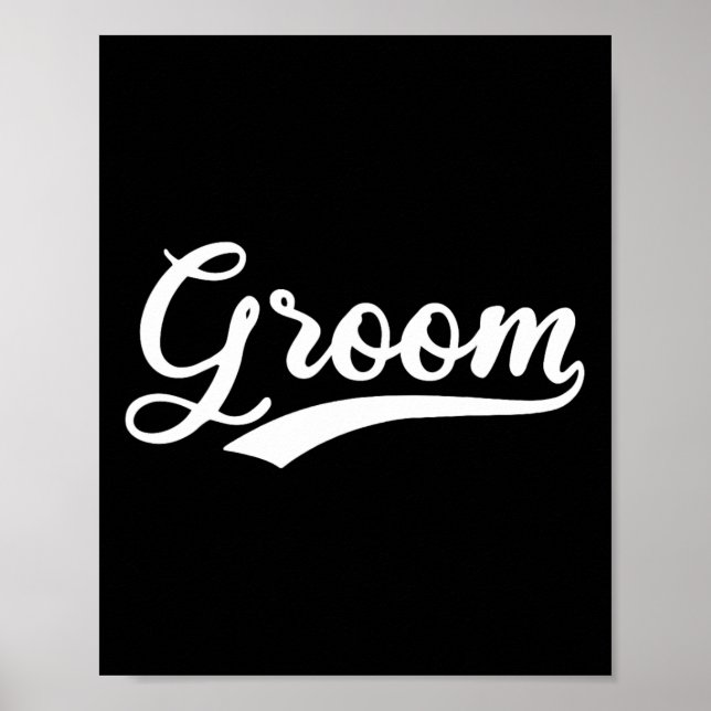 Matching Ready Bride and Groom Wedding Gro Poster (Vorne)