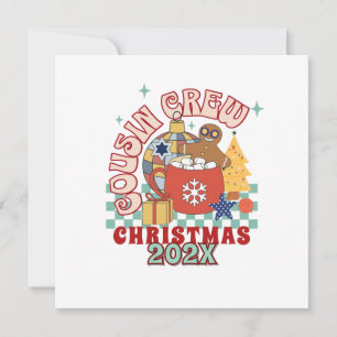 Matching Retro Cousin Crew Weihnachtskinder