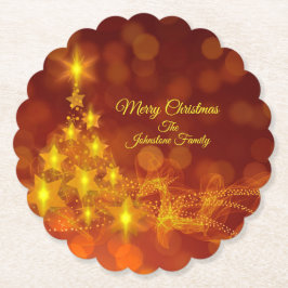 Matching Set Gold Stars Tree Change Name Untersetzer