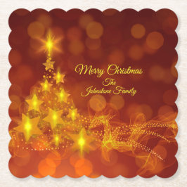 Matching Set Gold Stars Tree Change Name Untersetzer