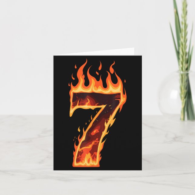 Matching Six Seven Flaming Ice Funny Meme 67 Coupl Karte (Vorderseite)