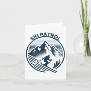 Matching Ski Patrol Ski Resort Winterski Karte