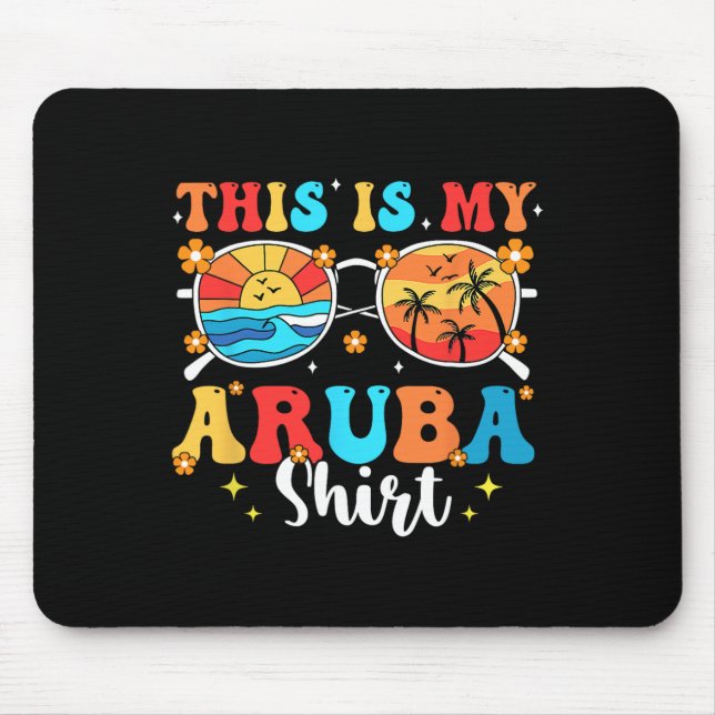 Matching Summer Family Vacation Beach Tour Aruba Mousepad (Vorne)