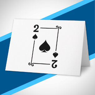Matching Two Spades Anzug Playing Cards Modern 2 Karte