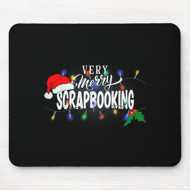 Matching Very Merry Scrapbooking Christmas  Mousepad (Vorne)