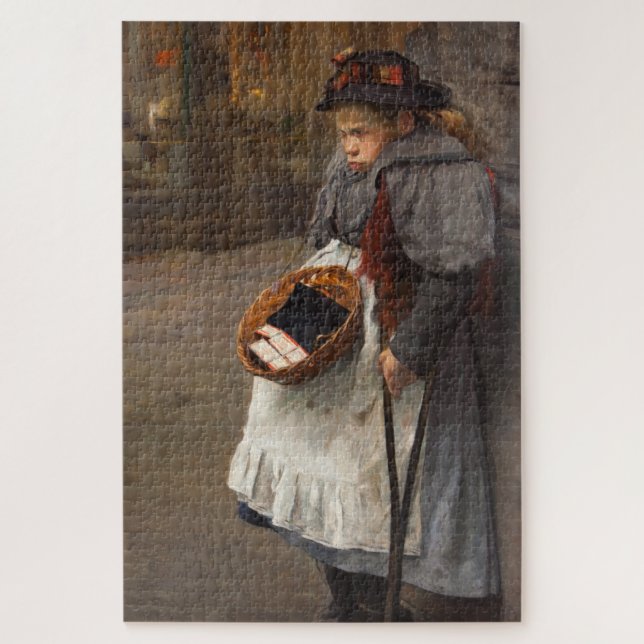 Matchstick Girl Poor Street Urchin Urban Poverty (Vertikal)