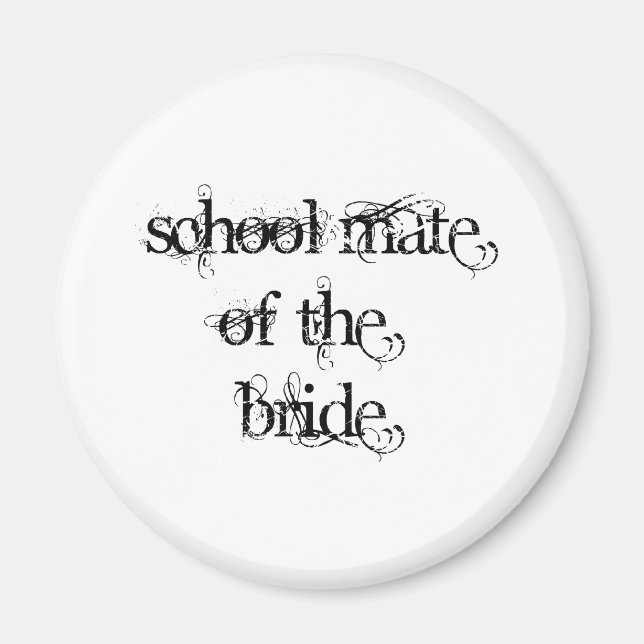 Mate of the Bride Magnet (Vorne)
