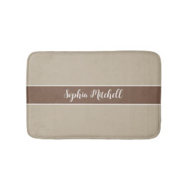 Mated Elegance - Calm Stone Name Bath Mat Badematte