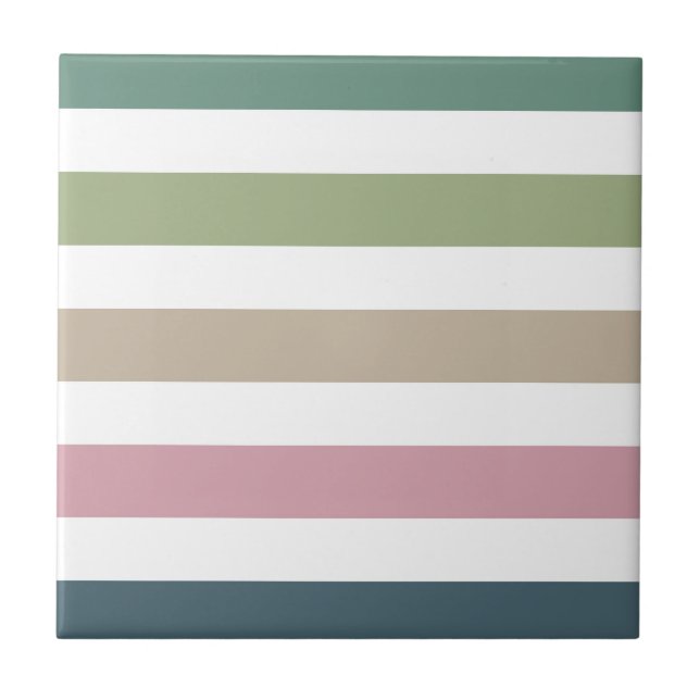 Mated Elegance Stripes Decorative Keramik Tile Fliese (Vorderseite)