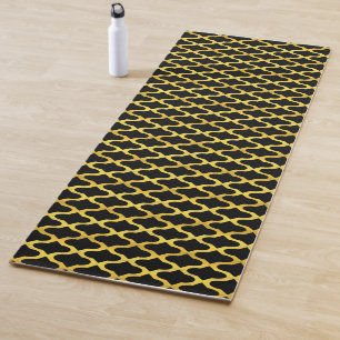 Matelas de yoga motif en or sans soudure