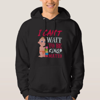 Mateo Pregnancy Ankündigung Baby 9 Monat Celebrat Hoodie