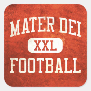 Mater Dei Monarch-Fußball Quadratischer Aufkleber