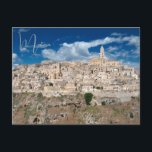 Matera Basilicata Italien Postkarte<br><div class="desc">Besuchen Sie die magische weiße Stadt Matera.</div>
