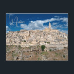 Matera Basilicata Italien Postkarte<br><div class="desc">Besuchen Sie die magische weiße Stadt Matera.</div>