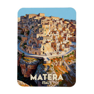 Matera Italien Sassi Reise Szene Magnet