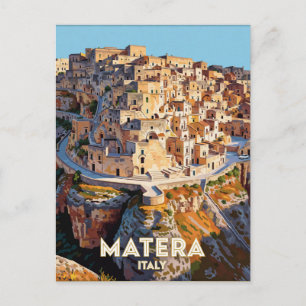 Matera Italien Sassi Reise Szene Postkarte