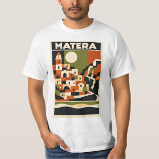 Matera Italien T-Shirt Bauhaus Geometrisch Reise