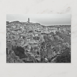 Matera landschaftliche Sicht Postkarte