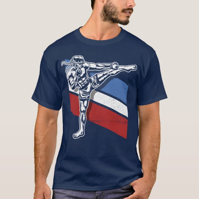 Material Arts Kickboing Kickboer Combat Sports fri T-Shirt (Vorderseite)