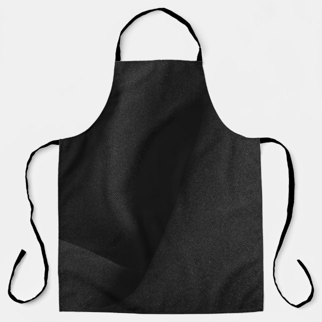 Material aus schwarzem Stoff Schürze (Vorderseite)