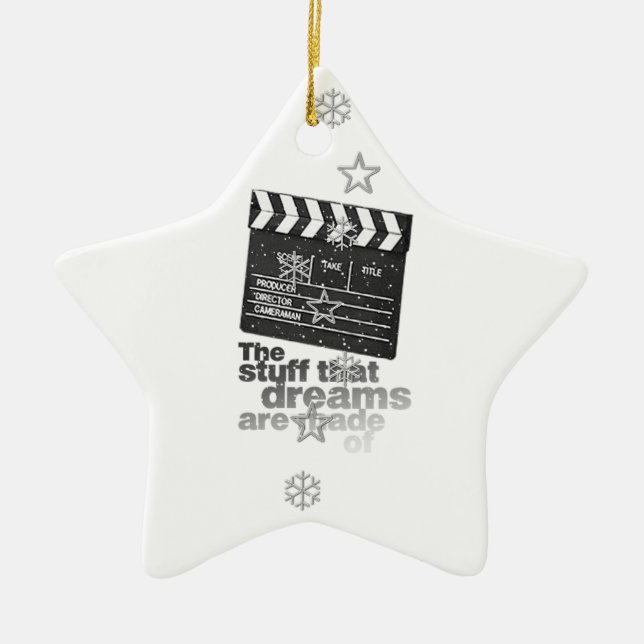 Material der Traum-Weihnachtsverzierung Keramikornament (Vorne)