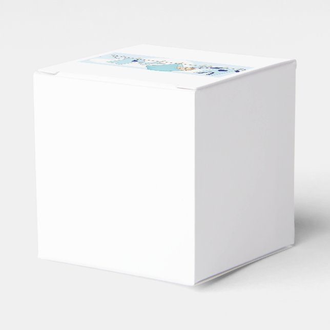MATERIAL DES BABY-SHOWER/PARTY GESCHENKSCHACHTEL (Vorderseite)