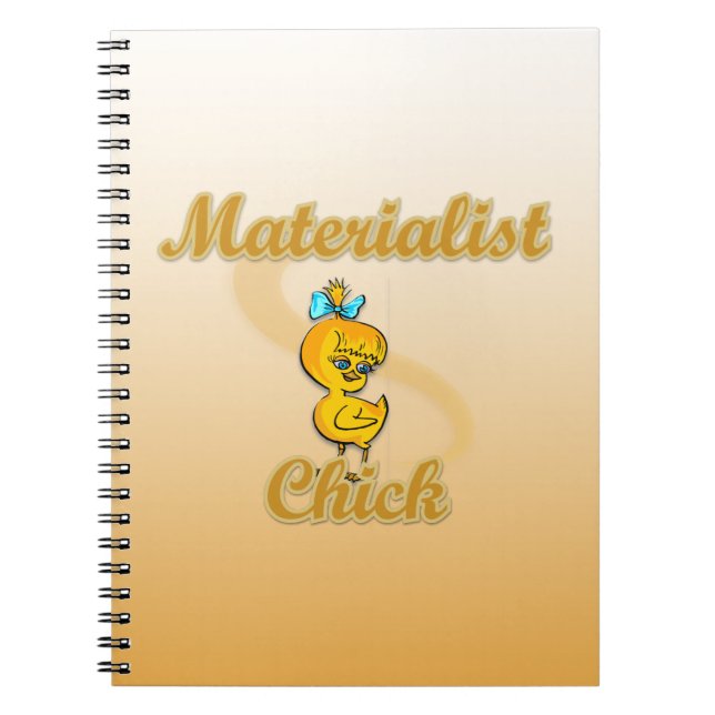 Materialist Chick Notizblock (Vorderseite)