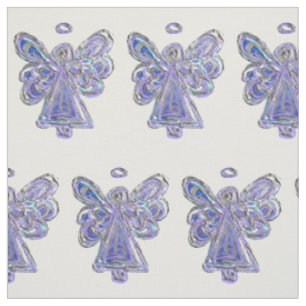 Matériau de tissu d'art Ange Gardien d'argent viol