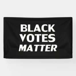 Materie für Schwarze Stimmen - Schwarz-weiß Banner