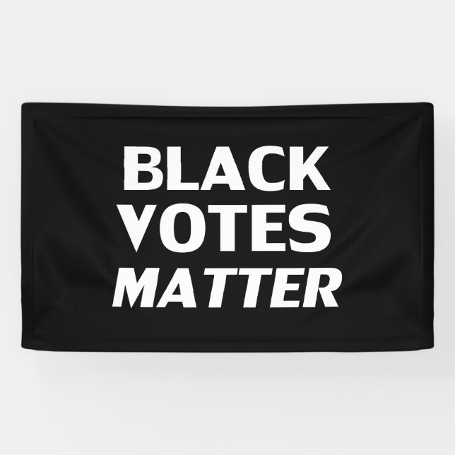 Materie für Schwarze Stimmen - Schwarz-weiß Banner (Horizontal)