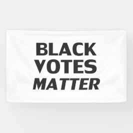 Materie für Schwarze Stimmen - Schwarz-weiß Banner