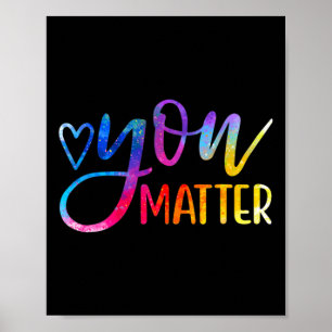 Materie - Psychische Gesundheit Bewusstsein Inspir Poster