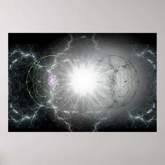 Materie - Zusammenstoß von Antimaterie Poster (Vorne)