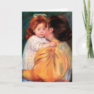 Maternal Kiss   Mary Cassatt Card Karte