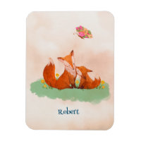 Maternal love between a mother fox and her cub