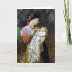 Maternale Anbetung Vintage-Kunst Karte